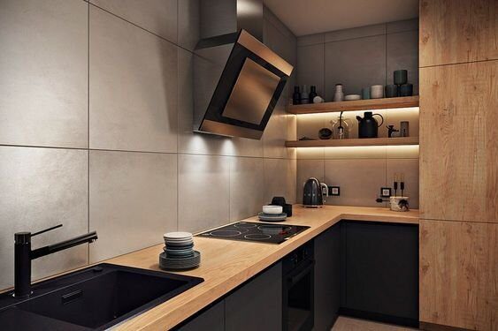 Дизайн Кухни Навесных Шкафов Фото